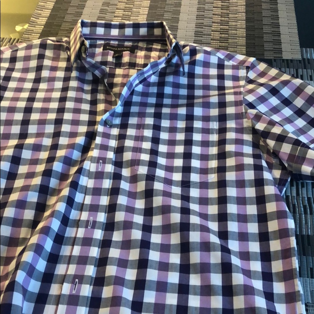 Banana Republic short sleeve button up shirt